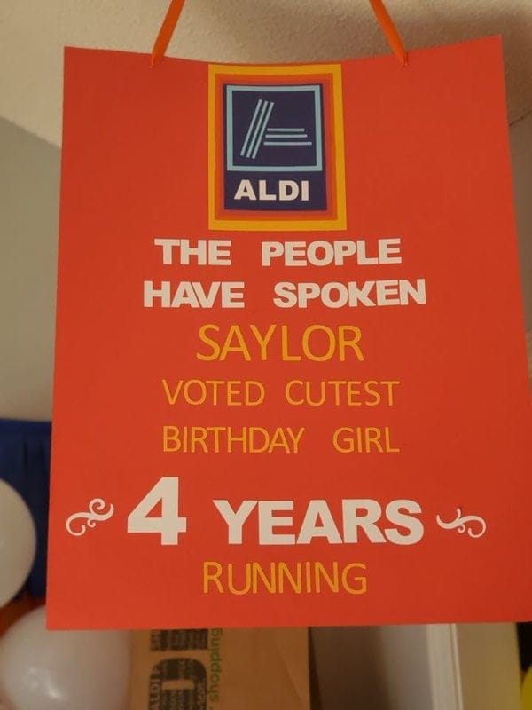 aldi birthday party