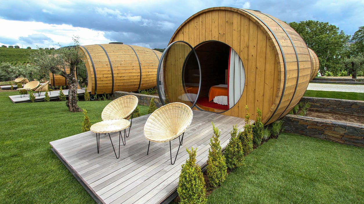 There’s A Giant Wine Barrel Hotel In Portugal Where You Can Sip Red All Day Long