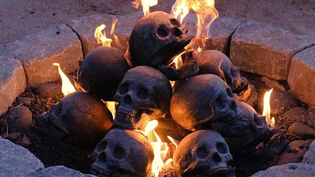 These Fireplace Skulls Will Keep You Warm This Halloween