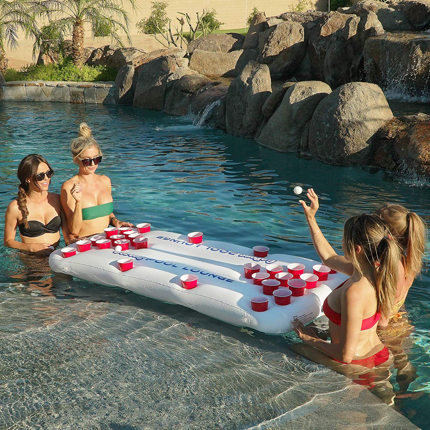 This Floating Beer Pong Table Is The Summer Pool Party Accessory You Need