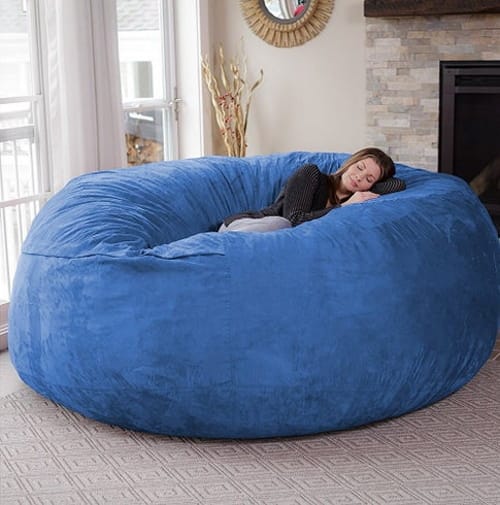 This Gigantic 8-Foot Bean Bag Chair Is The Ultimate Comfortable ...