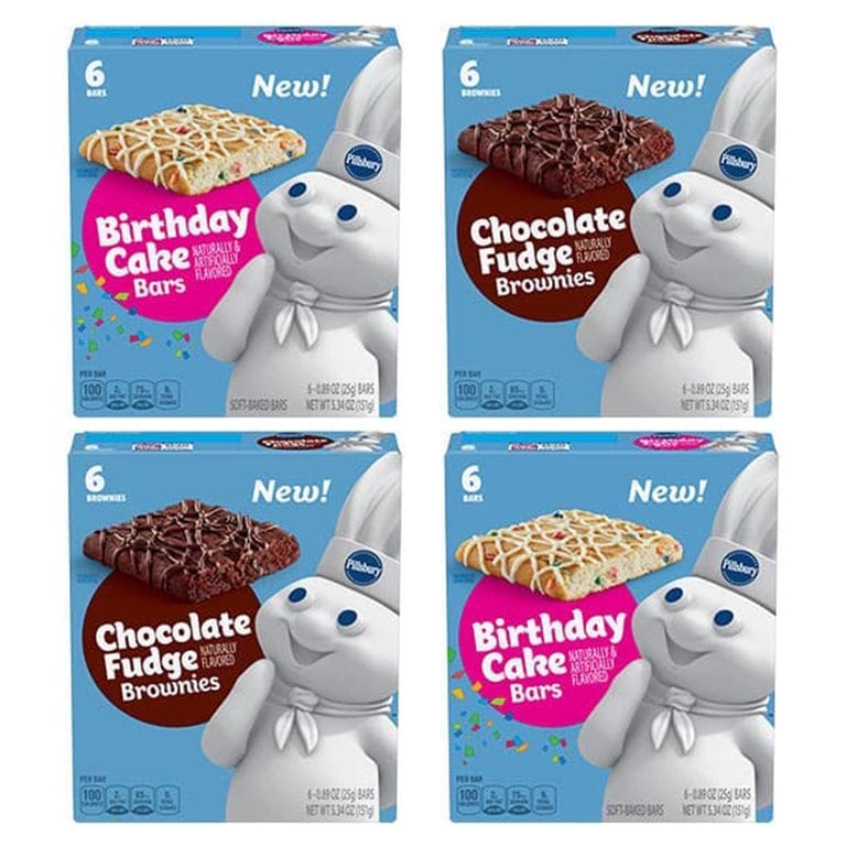 Pillsbury Releases Birthday Cake And Brownie Snack Bars, No Baking Required