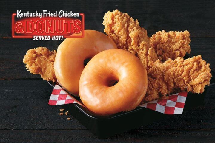 KFC donut chicken sandwich